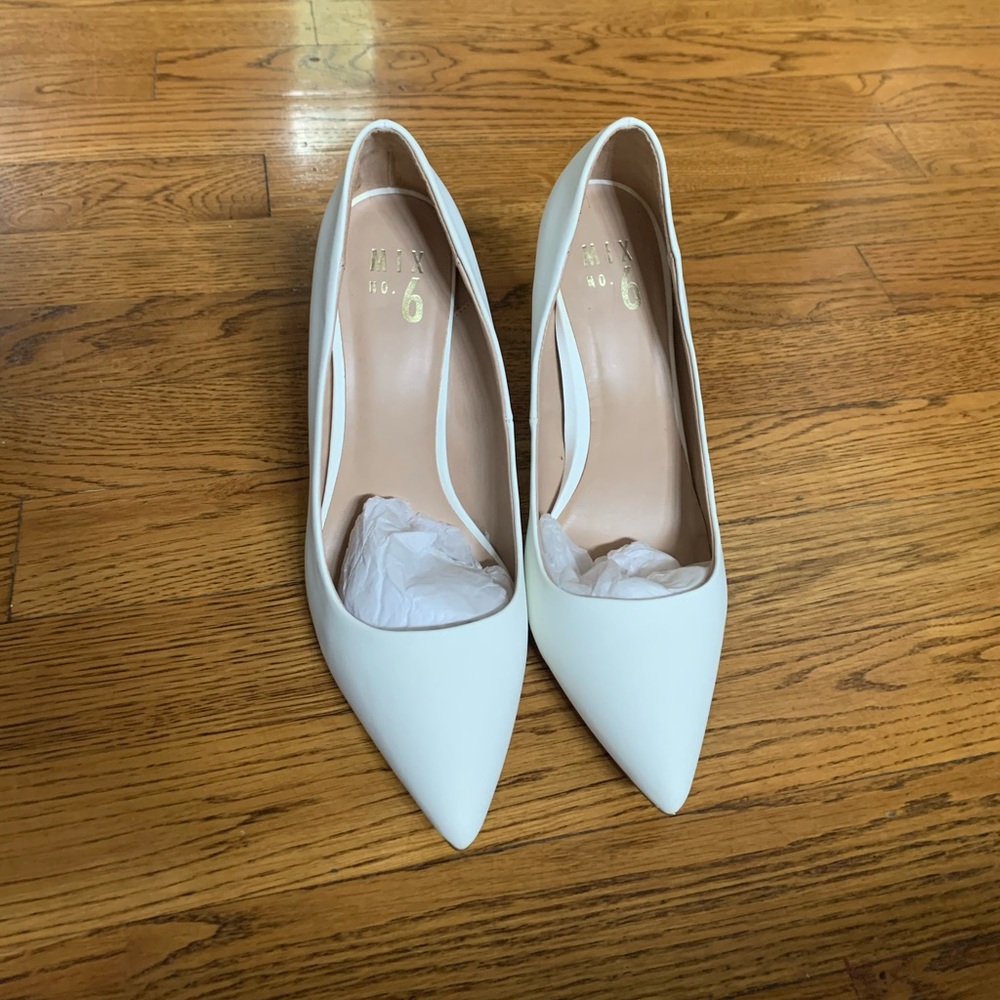 White pumps